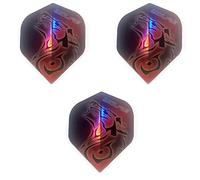 datadart Martin Adams Wolfie Tribal Prism Dart Flights, 75 Micron (1 Set)