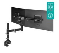 Dataflex Viewgo monitor arm - desk 133 - flat panel desk mounts (75 x 75,100 x 100 mm, Steel, -50 - 90°, Black)