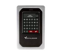 DataLocker DL4 FE 2TB USB-C / -A Hard Drive with AES-256bit Hardware Encryption, Colour Display and FIPS 140-2 Level 3 Certification, DSGVO/GDPR Compliant, DL4-2TB-FE