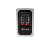 DataLocker DL4 FE 500GB USB-C / -A Hard Drive with AES-256bit Hardware Encryption, Colour Display and FIPS 140-2 Level 3 Certification, DSGVO/GDPR Compliant, DL4-500GB-FE