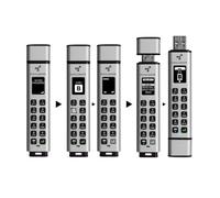 DataLocker Sentry K350 16 GB Encrypted USB Drive, FIPS 140-3 L3, AES 256-bit, MIL-STD-810G, Display with Keypad, USB A Connector compatible with 3.2 Gen 1 & USB 2.0