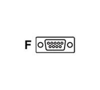 Datalogic Cab-459 Rs-232 Power Cable 9-pin Female 3.6m Coiled in Black DataLogic Black