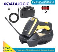 Datalogic PM9100-433RBK10 Wireless Barcode Scanner USB 1D Linear Bar Code Reader