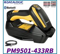 Datalogic PM9501-433RB Wireless 1D/ 2D USB Barcode Scanner W Cradle/Battery/PSU