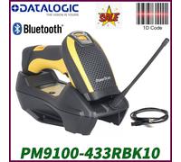 Datalogic PowerScan PM9100-433RBK10 Wireless 1D Barcode Scanner USB Kit W/Cradle