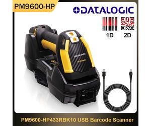Datalogic PowerScan PM9600-HP433RBK10 Barcode Scanner Handheld USB 1D 2D Scanner