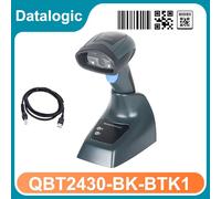1D 2D Barcode Scanner Kit Datalogic QuickScan QBT2430-BK-BTK1 Bluetooth USB