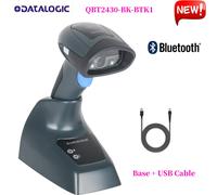 Datalogic QBT2430-BK-BTK1 QuickScan 2D Bluetooth Barcode Scanner USB Cable Base