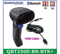 Datalogic Quickscan QBT2500-BK-BTK+ Bluetooth 1D 2D Barcode Scanner W/ USB Cable