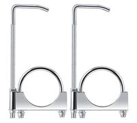 Datanly 2 Pcs 2.25 Inch Universal Exhaust Clamp with Hanger, Made of Heavy-Duty Clamp with Rear Muffler Hanger Exhaust Pipe for Cars, Trucks Pipes