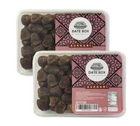 Date Box Sukkari Dates 800g Natural Dates Soft, Chewy and Naturally Sweet Dates No Added Sugar, Preservatives or Artificial Flavours Product from Saudi Arabia Pack of 2