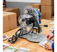 Date Code Printer, Manual & Electric Hot Stamp Ribbon Coding Machine for Printing on Plastic Bags and Flexible Packaging, Reliable and Easy to Use