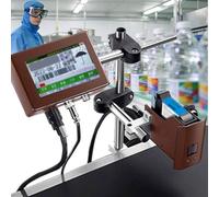 Date Coding Machine, 4.3-Inch Touch Screen, In-Line Inkjet Printer, 300-600 DPI, 360° Rotatable Printhead, Fast Dry Ink, Multi-Language Support