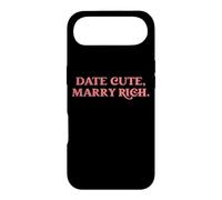 Date Cute Marry Rich Funny Sarcastic Dating Humor Statement Case for iPhone Air