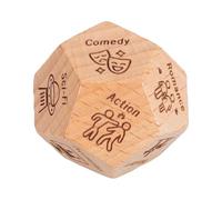 Date Dice for Couples - Food Decision Dice Game Dice | Dating Dice Dinner Dice | Food Decision Dice Game | Wooden Food Dice Game for Annive