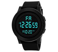 Date Electronic Watch Watch Display Women Outdoor LED Digital Sport Mens Sport Watch Learn Watch (Black, One Size)