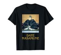 Date Masamune One-Eyed Dragon Samurai Ukiyo-e Portrait T-Shirt