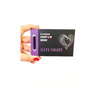 Date Night Coupon Book - Fun & Romantic Activity Vouchers, Pre-Filled or DIY, Gift for Couples, Anniversary, or Valentine’s Day