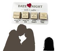 Date Night Dice After Dark Edition, Couple Dice Fun Dice, Date Night Dice Kit, Date Night Wooden Dice Game for Couples, Reusable Wooden Couple Dice Set (B)