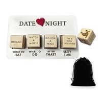 Date Night Dice After Dark Edition - Funny Anniversary Wooden Gifts for Him Her, Decision Dice Couple Dice Sexy Dice for Adults, Valentine's Gift for Women Men