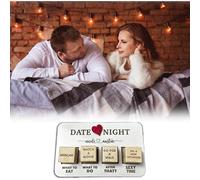 Date Night Dice After Dark Edition, Lovers Decision Dice For Couples, Date Night Wooden Dice Game For Couples Memorable Date Nights