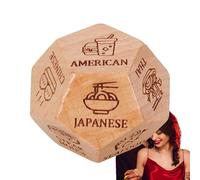 Date Night Dice | Date Ideas Couples Dice Date Dice | Dinner Dice Food Dice, Dating Dice Wooden for Birthday, Christmas, Valentines Day, Stocking Stuffers