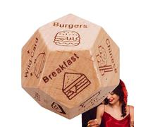 Date Night Dice Game Wooden Food Dinner Dating Game