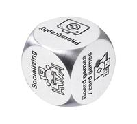 Date Night Dice, Stainless Steel Couple Dice Game For Adults, Option Selector Cube Choice-Making Tool For Valentine’s Day, Dating, Boyfriend & Girlfriend