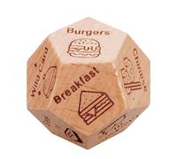Date Night Dice - Wooden Dice Game for Couples | Fun Dating Dice for Couples | Food Decision and Dating Game for Romantic Night | Perfect Gift for Boyfriend, Girlfriend, Valentine, Birthday, Christmas