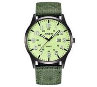 Date Nylon Boy Round Wrist Strap Dial Quartz Men Watch Band Men's Watch 266