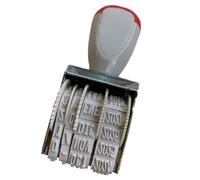 Date Stamp 4mm Font Spanish French Rotating Business for Document File Marking Spanish French