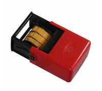 Date Stamp, Adjustable 12 Years Date Date Stamp Self Inking Stamps with 5pcs Pad and 1pc Ink for Plastic Bag, Plastic Bottle, Metal Cans, Carton, Kraft Paper (Entity Font)