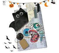 Date with A Book, Blind Date with a Book Mystery Witch Bat with Spooky Ghost Themed Halloween Decorations for Booklovers