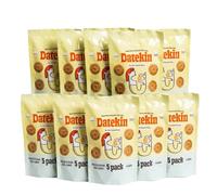 Datekin Date Filled Whole Wheat & Bran Cakes - No Added Sugar, High Fiber Snack - 60 Pack (12 Boxes of 5) - Natural Energy for Kids & Adults - Made with Olive Oil