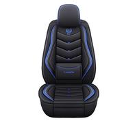 DateYcn Car Seat Covers Fit For Jaguar XE XF XJ E-Pace F-Pace I-Pace XEL XFL Cushioned waterproof slippery front and rear 5-seat PU leather upholstery，Black and blue