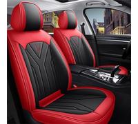 DateYcn Car Seat Covers Fit For Mazda 2 Mazda 3 Mazda 6 Mazda 5 Mazda 8 Mazda Atenza Car protection leather seat cover，Black red