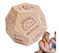 Dating Dinner Choice Cube - Food Decision Cube, Dinner Choice Dice Made of Various Choices, Food, Dinner, Decision Cube, Dice Made of Reliable Mate