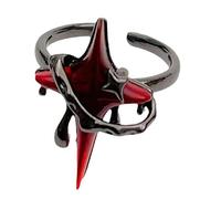 Dating Rings Star Shape Adjustable Gothic Open Finger Jewelry Suitable For Party And Daily Wear Punk Jewelry