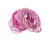DATOA 17/30Pcs Bohemian Elastic Beaded Bracelet Colorful Stackable Multilayer Seed Beaded Bracelet Handmade Beach Jewelry for Women, 5 UK, Acrylic, no gemstone
