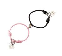 DATOA 2pcs Love Infinity Couples Bracelets for Women Men, Matching Heart Bracelets for Couples Valentines Jewelry for Boyfriend Girlfriend Best Friend, adjustable, no gemstone