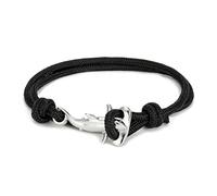 DATOA Hammerhead Sharks Bracelet Minimalist Nautical Parachute Cord Bracelet for Women Unisex, 7", Metal, no gemstone