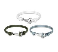 DATOA Hammerhead Sharks Bracelet Minimalist Nautical Parachute Cord Bracelet for Women Unisex, Adjustable, Metal, no gemstone