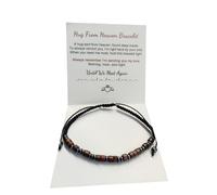 DATOA Hug from Heaven Morse Code Bracelet for Her and Him Until We Meet Again Bracelet Memorial Bracelet Jewelry Gift for Women Men, 5 UK, Metal, no gemstone