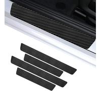 DATONGERGANG 4 PCS Car Door Sill Protector for Land Rover Range Rover V 2025-2021, Carbon Fiber Threshold Protective Film Car Kick Plates Automobile Threshold Protection Sticker