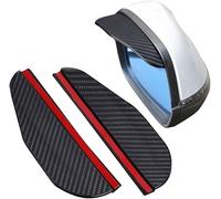 DATONGERGANG Rear View Mirror Rain Guard for VW Passat (B9) 2025 2024, Wing Mirror Rain Eyebrow 2 Pcs Carbon Fibre Pattern Side Mirror Sun Visor Shade Shield Cover