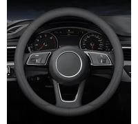 DATONGERGANG Steering Wheel Cover for Renault Scenic E-Tech Electric V 2023 2024, Black Car Wheel Protector Anti-Slip Microfibre Leather Wrap Sporty Design Breathable Hand Grip