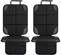 DATONGERGOUZI 2 Pcs Car Seat Protector for Kia Rio 2017-2024, Backseat Organizer Waterproof Leatherette Protective Guard Scratch Seat Cover