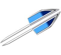 DATONGERGOUZI 2Pcs Front Fender Wing Air Vent Cover Trim for Enault Master (2010 On), Car Air Flow Intake Stickers Sporty Exterior Decoration Trim,Blue