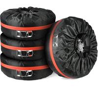 DATONGERGOUZI 4 Pcs Wheel Protection Covers for Renault Captur 2 E-Tech Hybrid 2020-2025, Spare Wheel Cover Car Spare Tire Covers Tyre Bags with Handle Adjustable Car Tire Covers