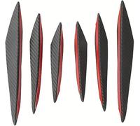 DATONGERGOUZI 6Pcs Car Front Bumper Splitter for Dacia Sandero Stepway 3 2020-2023 2024, Front Lip Splitter Diffuser Protector Body Kit, Spoiler Anti-Collision